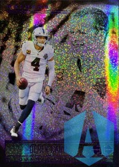 DEREK CARR 2021 Illusions Purple Stardust Parallel #26 SP LAS VEGAS RAIDERS